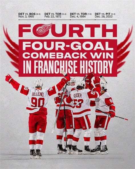 Fourth four goal come back in franchise history. Last time was in 1984 ...