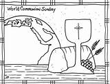 World Communion Sunday Coloring Page Pages sketch template