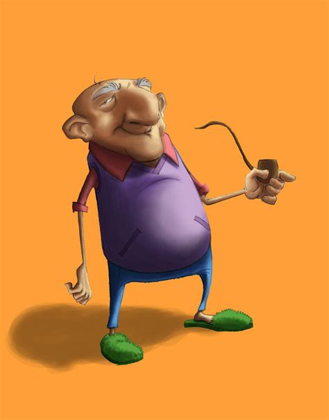 Old man- cartoon by RudolphEurich on DeviantArt