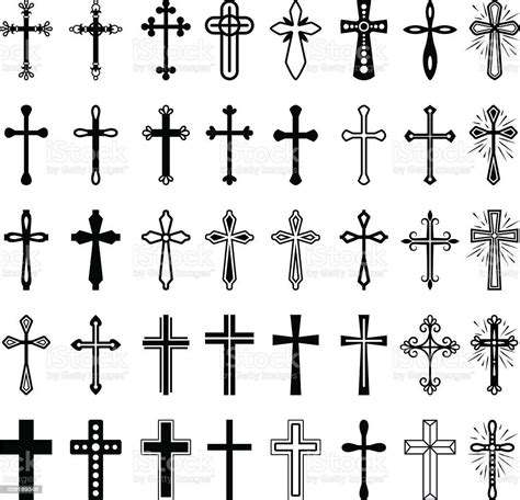 Jetzt die Vektorgrafik Christliche Kreuz Symbole Satz herunterladen. Und durchsuchen Sie die Bi ...