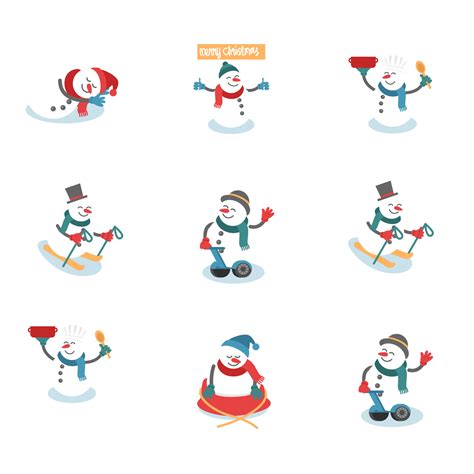 Free Snowman Sets Christmas Characters 14032016 PNG with Transparent ...