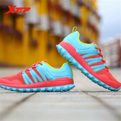 XTEP Brand 2016 Breathable Women's Running Shoes Outdoor Cross Country Trail Shoes Air Mesh ...