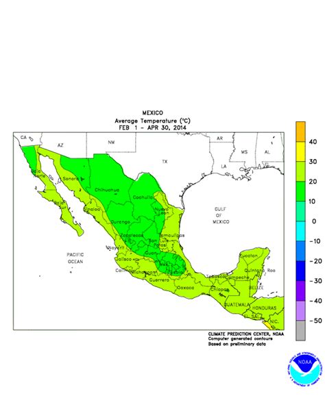 CPC - Monitoring and Data: Regional Climate Maps - Mexico