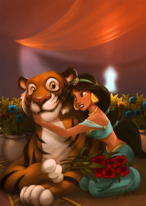 Walt Disney Fan Art - Rajah & Princess Jasmine - Walt Disney Characters ...