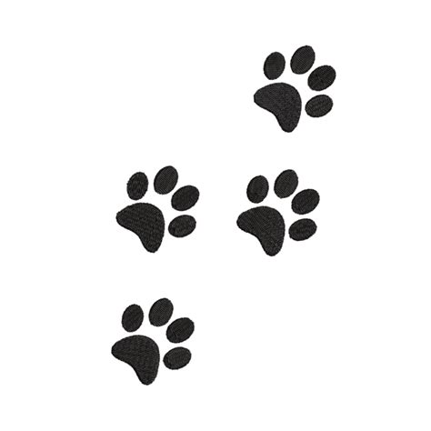 Free Paw Print Embroidery Design - Romney Ridge Farm