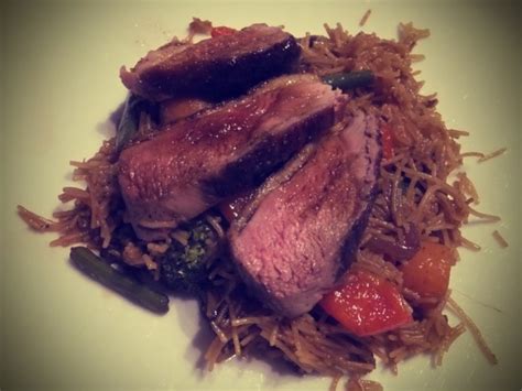 Chinese style duck breast with noodles - CookTogetherCookTogether