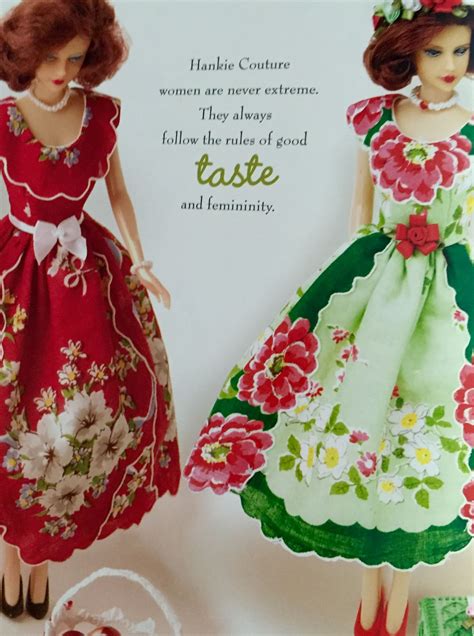 Hankie Couture: Handcrafted Doll Dresses made from Vintage Handkerchiefs by Marsha Greenberg ...