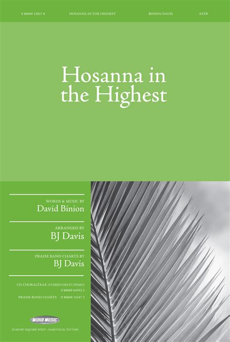 Hosanna In The Highest