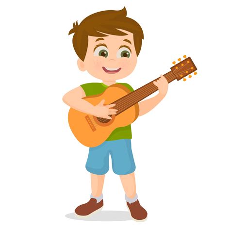 Kid Playing Guitar Clipart For Kids