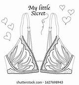 Lingerie Coloring Pages sketch template