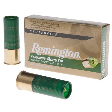 Remington Premier AccuTip 12 Gauge Bonded Sabot Slug Shotshells | Academy