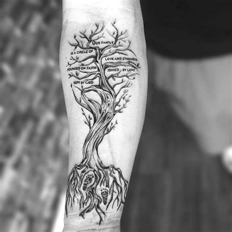 15 Amazing Family Tree Tattoo Designs You Must Ink on Skin — InkMatch