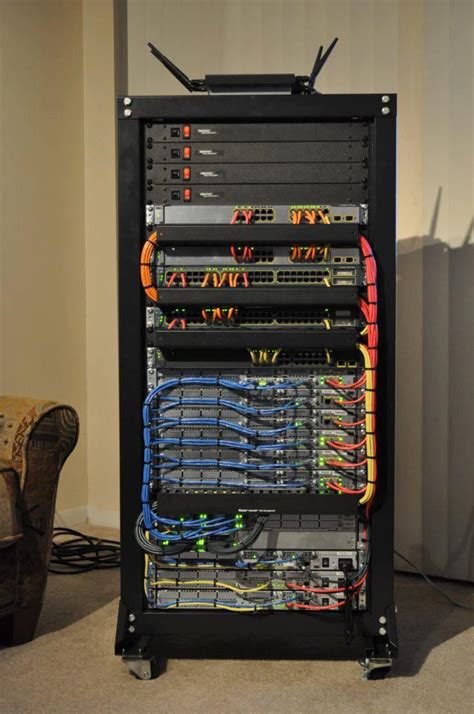 Someone's home lab. found on cisco's facebook page. | Server room, Home network, Home lab