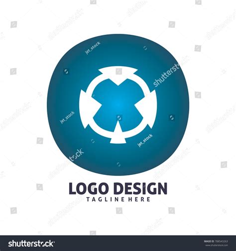 Circle X Logo Design Stock Vector (Royalty Free) 788543263 | Shutterstock