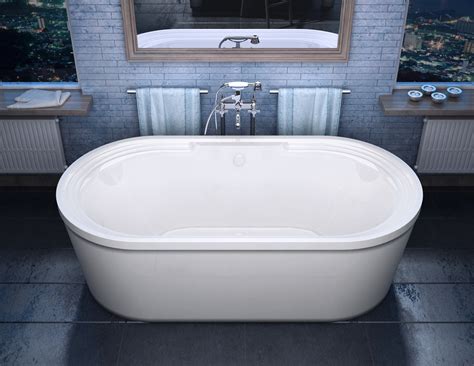 Atlantis 3467RS Royale Acrylic Oval Free Standing Soaker Bathtub