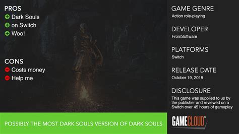 Dark Souls Remastered Switch Review | GameCloud