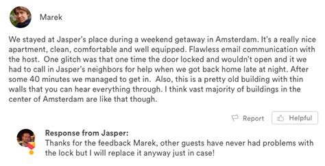 Real-life Airbnb Review Examples: Response to Guest Reviews