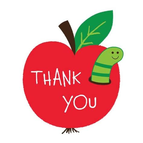 apple thank you - Google Search Teachers Day Card, Teacher Cards, Thank ...