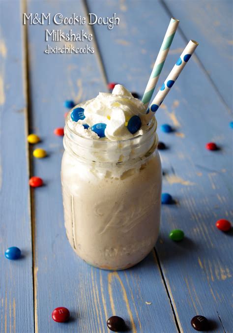 M&M Cookie Dough Milkshake | Dixie Chik Cooks