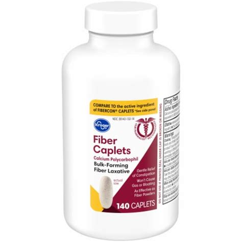 Kroger® Bulk-Forming Fiber Laxative Caplets, 140 ct - Smith’s Food and Drug