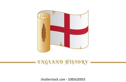 England Flag England History Stock Vector (Royalty Free) 1085620055 ...