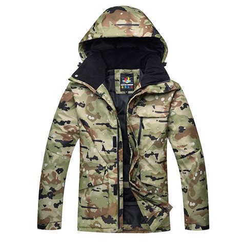 Camouflage Ski Jacket 2017 Men's Color Jacket Waterproof Windproof Anti ...