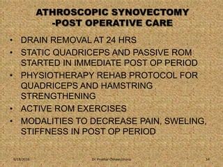 Role of arthroscopic synovectomy of knee joint in ra | PPT