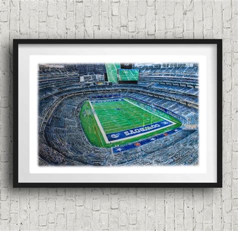 Dallas Cowboys Poster Man Cave Art Print Cowboys Decor Cowboys - Etsy