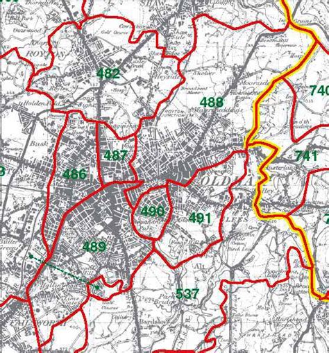 Oldham Map - United Kingdom