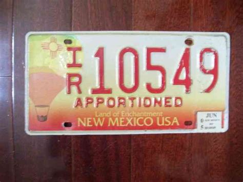 NEW MEXICO LICENSE PLATE