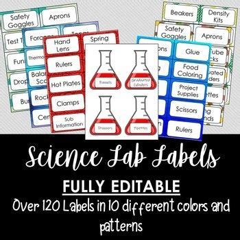 Classroom organization science lab labels! | Science supplies, Science lessons elementary, Science