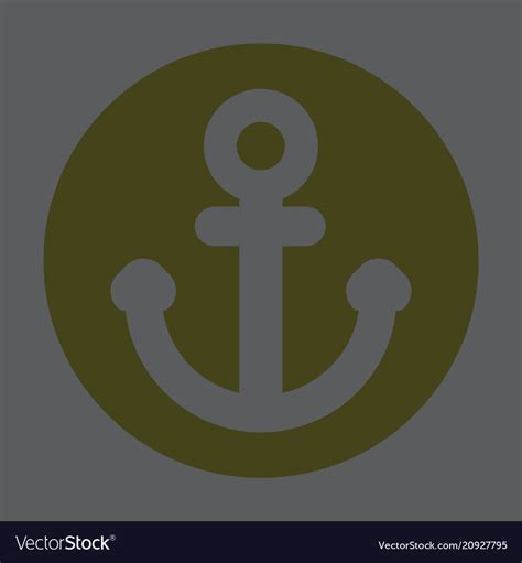 Nautical anchor isolated background ship Vector Image