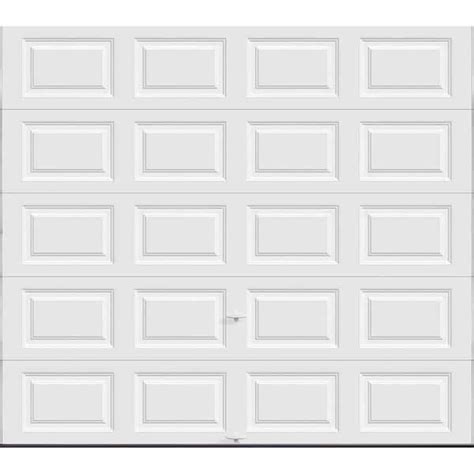 Clopay Classic Collection 9 ft. x 8 ft. 18.4 R-Value Intellicore Insulated Solid White Garage ...