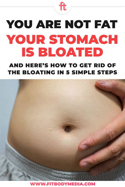 How to Get Rid of Stomach Bloating in 5 Simple Steps - Fit Body Media | Bloated stomach, Get rid ...