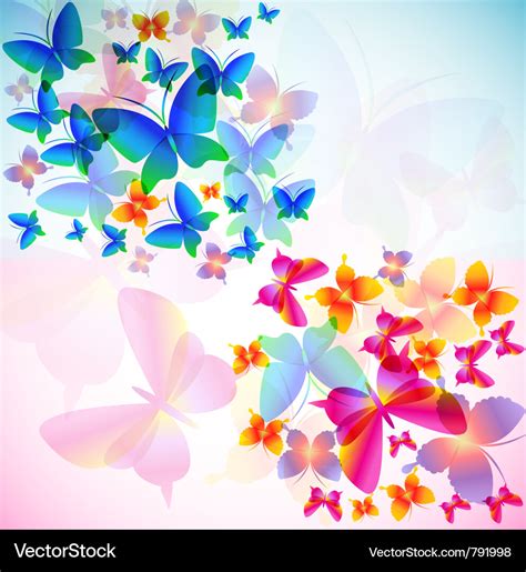 Colorful butterfly background Royalty Free Vector Image