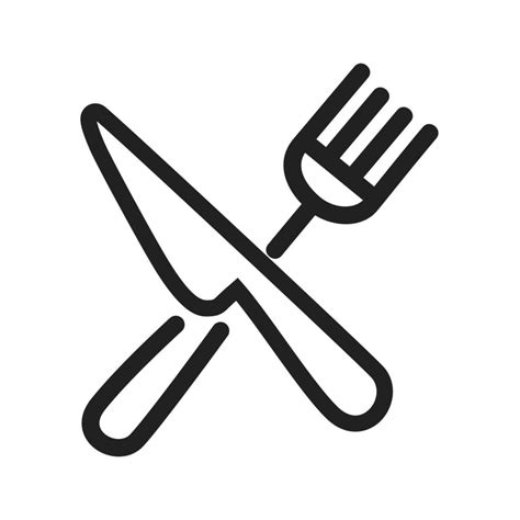 Fork and Knife Line Icon 7715786 Vector Art at Vecteezy