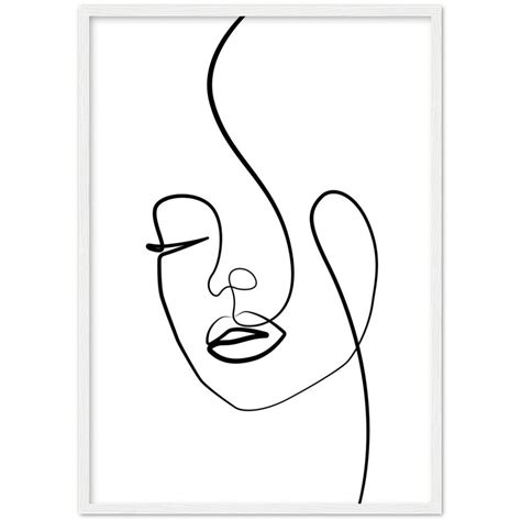 Minimalist Line Art Face | The Trendy Art