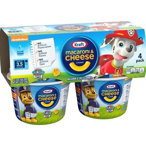 Kraft Macaroni & Cheese Dinner Special Shapes 4-1.9 oz Cups | Hy-Vee ...