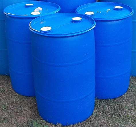 44 gallon Drums (Plastic) 205 litres, Closed Top Pontoons(Bung Drums) Food Grade | eBay