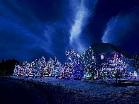 Christmas Night Wallpaper - WallpaperSafari