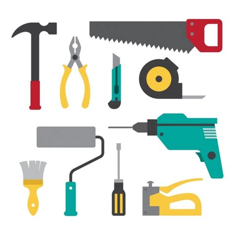 Free Vector | Flat tools collection