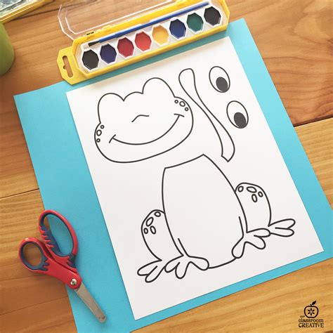 Frog Craft Template for Kindergarten, 1st Grade, & 2nd Grade