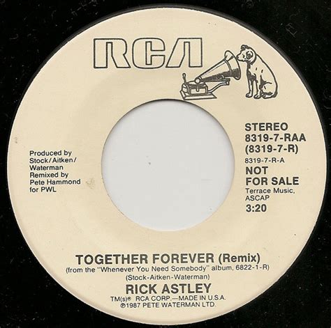 Rick Astley – Together Forever (1988, Vinyl) - Discogs