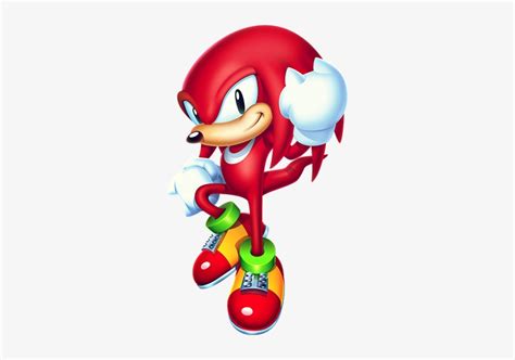 #sonicmania Character Art - Knuckles The Echidna Sonic Mania Transparent PNG - 288x496 - Free ...