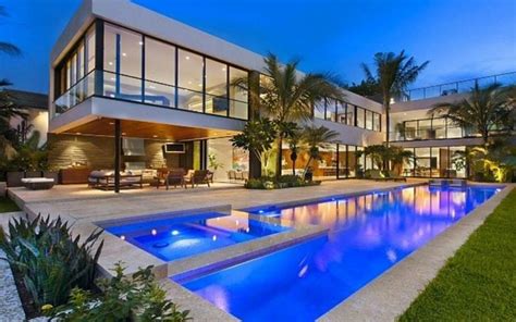Maison de luxe à Miami Beach – Floride | Casas en miami, Casas con piscina, Piscinas modernas