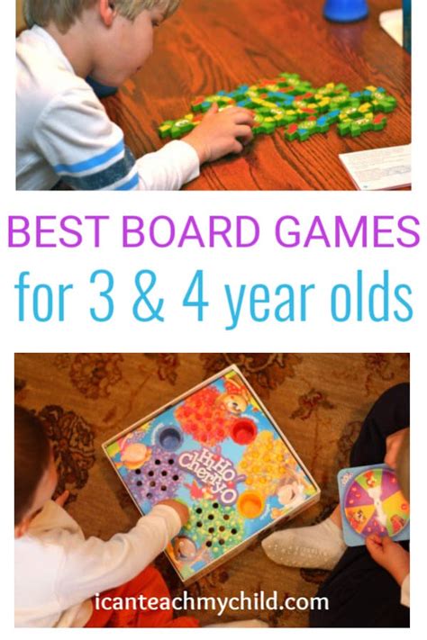 Best Board Games for 3 Year Olds & 4 Year Olds - I Can Teach My Child!