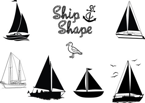 Sailboat SVG Bundle Logo Sail Boat AI Logos Yacht Clipart | Etsy