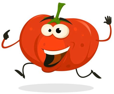 Cartoon Happy tomato Character Running 269676 Vector Art at Vecteezy