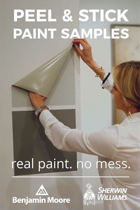 Peel & Stick Paint Samples Made with Real Paint | Paint colors for home, Paint samples, House colors