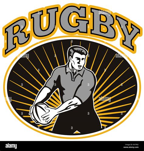 rugby player passing ball Stock Photo - Alamy